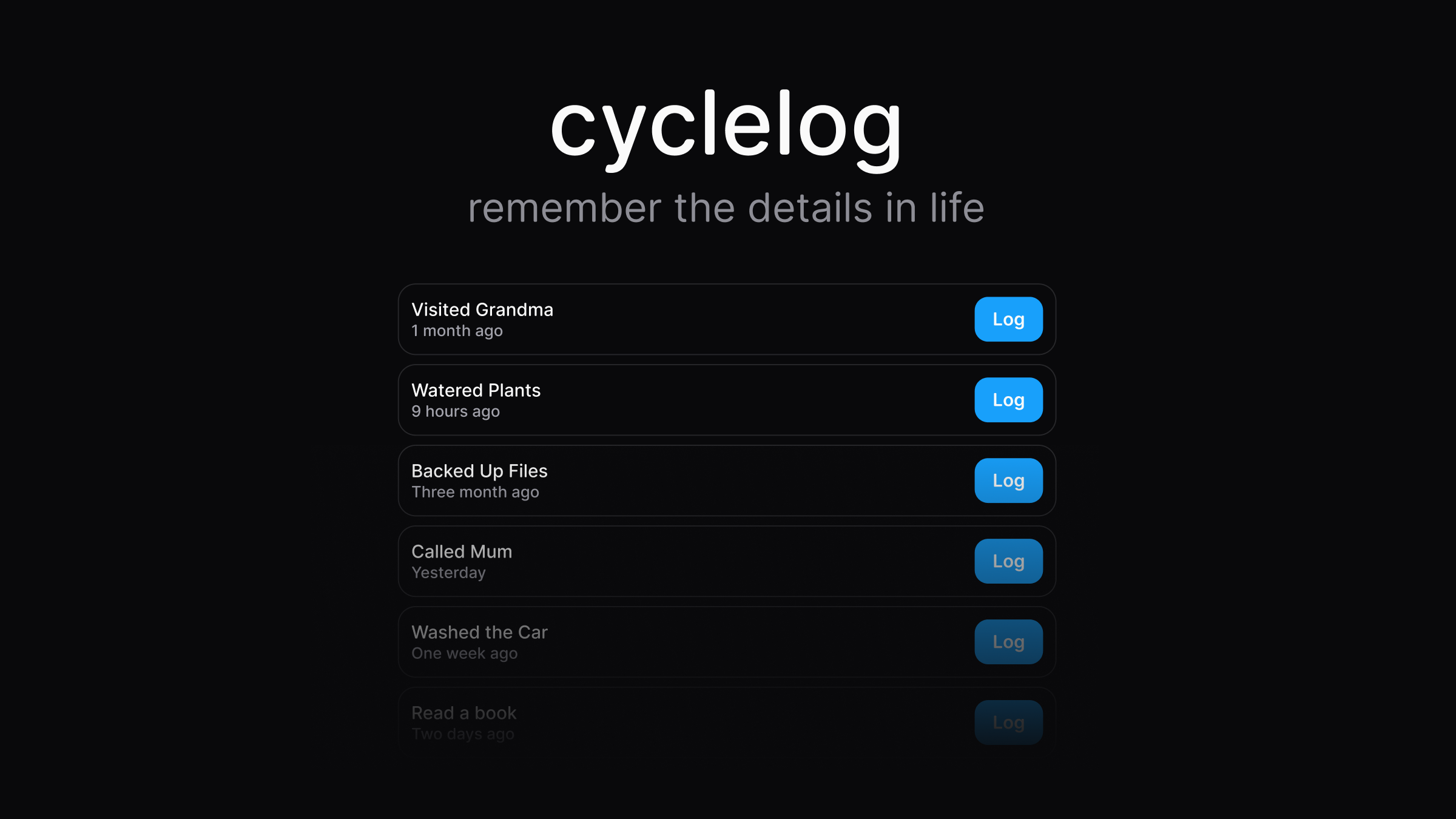 Cyclelog
